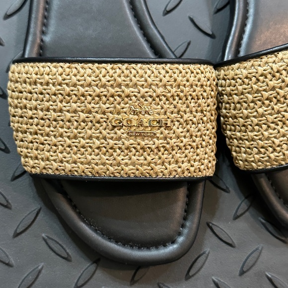 Coach Straw Slide Sandal - Picture 4 of 4